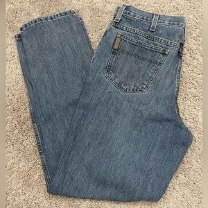Chinch Men’s Jeans 34x32 Relaxed Fit Green Label Blue Denim Western Army